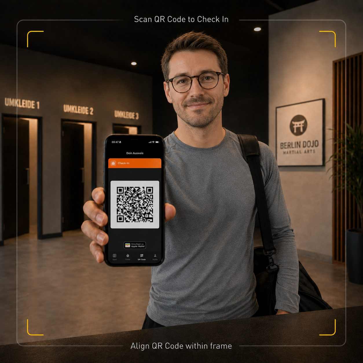 QR-Code Check-In mit der budoo App